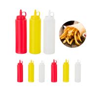Bottiglie per condimenti Dosatori da riempire 400 ml Lavabili Flaconi condimenti