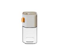 Bottiglie per condimenti in vetro a doppio uso, barattoli per spezie da cucina e casa, con shaker, ideali per sale, cumino, peperoncino e spezie (grigio)