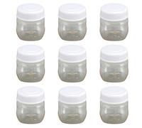 Bottiglie per la Conservazione del Latte Materno da 9 Pezzi con Coperchi, 5 Cm 90 Ml Bottiglie Riutilizzabili per la Raccolta del Latte Materno a Bocca Larga Riutilizzabili