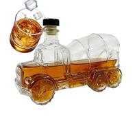 Bottiglie per liquori, design per camion miscelatore per cemento da 300 ml | Distributore di bottiglie di whisky Vodka | per Brandy Bourbon Bevande Famiglia Festa Natale Matrimoni
