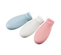 Bottiglie per Shampoo e Lozione da Viaggio, Set 3 Pezzi in Plastico | Design Semplice, Facile da Usare, Salva Spazio in Bagno e Aereo, per Campeggiatori e Palestra