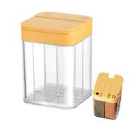 Bottiglie per spezie - Set a prova di perdite da 4 pezzi con coperchio scorrevole - Barattoli per spezie - Per cucina dispensa zucchero sale pepe condimento viaggio campeggio