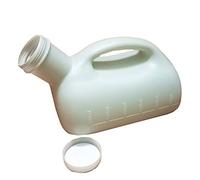 bottiglie per urina maschili， Orinatoio maschile grande da 3000 ml, portatile, for uomo, con contenitore for pipì, viaggio(White)