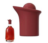 Bottiglie per vuoto di vino, silicone 5,6 x 5,2 x 3,5 cm | Silicone Wíne Stopper con versatore di perdite, uso della barra da cucina, sigillatura delle bevande, tappo di vino riciclabile | Strumento