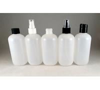 Bottiglie Plastica Boston Round HDPE Naturale 8oz Con Nebulizzatore