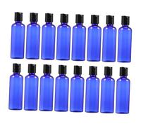 Bottiglie Ricaricabili Antiperdita Pet 100ml Blu, 16 Pezzi | Leggere e Portatili, Formato da Viaggio, Confezione Pratica per Valigia e Borsa Yoga