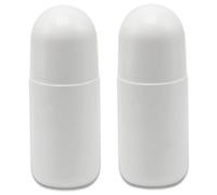 Bottiglie Roller vuote, Bottiglie Roll on, 2PCS 50ml Roller vuote ricaricabili, Contenitore in plastica a prova di perdite, portatile fai-da-te per balsami agli oli essenziali