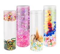 Bottiglie Sensoriali per Bambini, DIY Sensory Discovery Bottles, Giocattoli Sensoriali per Bambini Piccoli 1 2 3 Anni, Abilità Motorie, Giocattoli Montessori per Bambini 6 9 12 18 Mesi.