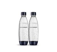 sodastream 2 Bottiglie Fuse Lavabili In Lavastoviglie per Gasatore ENSO,DUO, TERRA, E-TERRA, ART, GAIA, colore blu scuro