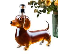 Bottiglie spirituali - Dachshund figura di cane contenitore vuoto di alcol, decorazione per feste di inaugurazione di nozze deposito caraffa regalo per papà | Regalo di compleanno per marito e padre