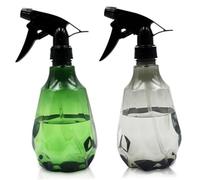 Bottiglie spruzzate bottiglia di plastica da giardinaggio flacone spray da 500 ml con bottiglie a spruzzo a nebbia ricaricabili a testa regolabile senza fluide per le piante pulizia di 2 pezzi (verd