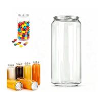 Bottiglie usa e getta per succo, confezione da 200 pezzi, in plastica PET trasparente, con coperchi in alluminio, per Bubble Tea, frullati, caffè, soda, contenitori vuoti da 700 ml