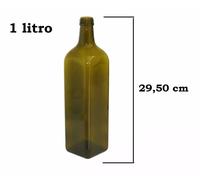 BOTTIGLIE VERDI MARASCA VETRO PER OLIO CON TAPPO DIVERSE MISURE DA 250 ML A 1 LT