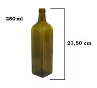 BOTTIGLIE VERDI MARASCA VETRO PER OLIO CON TAPPO DIVERSE MISURE DA 250 ML A 1 LT
