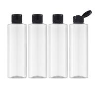 Bottiglie Vuote 250 ML Da Viaggio 4 Pz Con Tappo Flip Top Flaconi Per Cosmetici