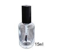 Bottiglie vuote di vetro polacco contenitore trasparente riutilizzabile con pennello vernice fiale trucco cosmetico campione barattolo tubo