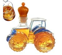 Bottiglie Vuote Per Bevande Alcoliche - Trattore Divertente Da 300 Ml - Bottiglia Decanter per Bourbon e Whisky a Forma di Auto - Per Vino Alcol Bourbon Vodka Brandy Casa Ufficio Bar Uomini Papà Compl