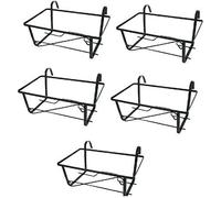 BOTTIGLIERI CASALINGHI 5 pz Fioriera Piattino Ferro Artigianale Porta balconetta da 60 cm