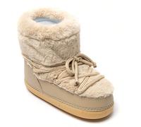 Bottines après-ski fourrées à laçage croisé et semelle plate antidérapante È facile da toccare e accogliente, è facile da vedere, è imbottigliabile, è troppo douillettes. Il loro design montato e avvo