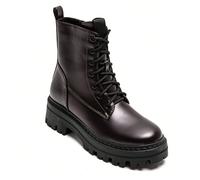 Bottines moderne à lacets, semelle épaisse crantée et finititudes modernes pour un look audace e confortevole. Stile affermativo con imbottigliamenti all'ispirazione combat. Concepito con une semelle 