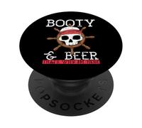 bottino & birra Ecco perché sono qui divertente pirata PopSockets PopGrip Adesivo