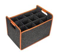Bottle Bag - Wine Bottle Boxes | Wine Carrier with Handle Portable Wines Tote Bag Compartment Black Carrier Bags Holder with Carry Handle for Travel