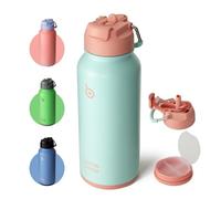 BOTTLE BOTTLE Borraccia Termica 850ml(30oz) con Cannuccia Thermos Bevande Calde Borraccia Sportiva Acciaio Inox con Paglia E Supporto Pillole (oceano da sogno)