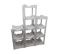 Bottle Buddy - Scaffale per bottiglie d'acqua con 12 vassoi, organizer per bottiglie d'acqua in plastica per riporre bottiglie da tre a cinque galloni, supporto personalizzabile per una facile