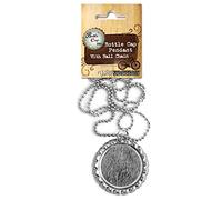 Bottle Cap Ciondolo Piatto su Catena sferica Cromato