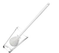 Bottle Cleaning Brush - Small Narrow Neck Container Brush | Silicone 360 Degree Cleaner, For Flask Dishes Tumblers Glassware Mug Travel Kitchen Nursery Lab Home