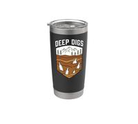 Bottle Digging Deep Digs Mudlarking Glass Hunter Bicchiere termico in acciaio inox doppia parete