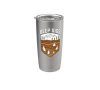 Bottle Digging Deep Digs Mudlarking Glass Hunter Bicchiere termico in acciaio inox doppia parete