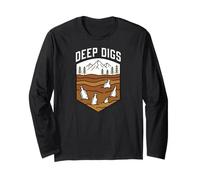 Bottle Digging Deep Digs Mudlarking Glass Hunter Maglia a Manica