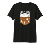 Bottle Digging Deep Digs Mudlarking Glass Hunter Maglietta Premium