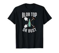 Bottle Digging Mudlarking Blob Top Or Bust Maglietta