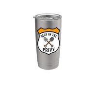 Bottle Digging Relic Hunter Deep In The Privy Design Bicchiere termico in acciaio inox doppia parete