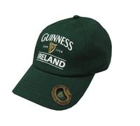 Bottle Green Guinness Baseball Cap With Bottle Opener & Ireland Est. 1759 Text