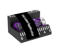 Bottle Labeling Machine - Manual Decal Mount Tool for Cylinders Cans Craft Packaging | Body with Grip Handle, Adjustable Position Rollers, Product Marking Helper for Home 2.09 x 1.89 x 1.26in