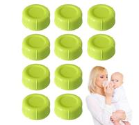 Bottle Lids, 10 Pack Caps, Quality Compact Covers with Sturdy Build, Multi Purpose Reusable Caps for Infant Cups Travel Use, Leakproof Bottle Lids with Secure Fit for Car Airplane Trips