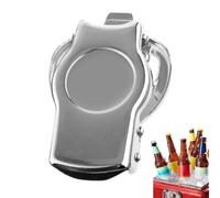 Bottle Opener, Foldable Bar Tool, 4.13x1.57x0.39 inches, Compact Stainless Steel with Sealing Function, Sturdy Opening Device for Home Kitchen Barbecue Travel Boating Beach Trips Outdoor Camping