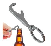 Bottle Opener Keychain - Small Titanium Alloy Bottle Opener, Multifunctional Can Ópener Pendant Portable B́ottle Caps Òpener Tool for Travel Daily Life Camping Picnics Use