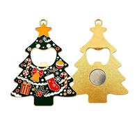 Bottle Opener Magnet - Metal Christmas Tree Shape Gadgets Tools Function | Magnetic Bottle Opener - Christmas Tree Shape for Holiday Parties | Metal Gadgets Tools with Decorative Festive Function