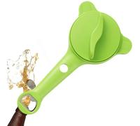 Bottle Openers For Seniors | 4-in-1 Ergonomic Can Lid Opener - Slip-resistant Multipurpose Tin Opening Tool | Versatile For Kitchen Camping Bar Picnic Apartment Dormitory Restaurant