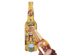 Bottle openerWall Mounted - 11.42x7.48in Kitchen Bar Tool, Vintage Beer Opener, Portable Duraable Metal Hanging opener| Cap Collector Catcher Wall Mounted Beer Bottle openerfor Home Garage Entertai