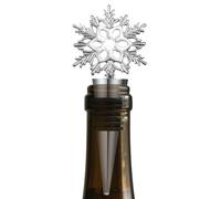 Bottle Stopper - Reusable Metal Wine Saver with Snowflake Design, Lever Arm Wine Bottle Stoppers, Champagne Beer Saver Sealer, Versatile for Multiple Settings, 4.41x1.93x0.79inches