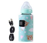 Bottle Warmer Sleeve, Car Bottle Warmer, 28x13x13cm, Fast Heating Travel Accessory, Adjustable, Lightweight, Plush, Thermal Insulation, for Breastmilk, Boys, Girls