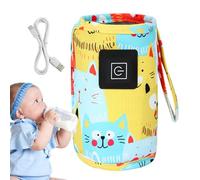 Bottle Warmer, USB Food Warmers Defrost Sleeve, 11.61x5.39x0.39 Inches Portable Baby & Bottles Insulator, Constant Temperature Heating Pouch for Travel, Indoor, and Outdoor Use