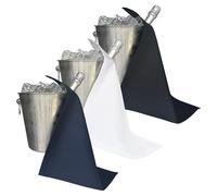 BOTTLECLOTHS - Catering Collection, Panni per Bottiglie per Secchielli del Ghiaccio, Policotone, 42 cm, Foro Angolare, Cerchio Cucito (Combinazione, Pack of 3)
