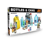 AK Interactive AK35018 Bottiglie e lattine 1/35