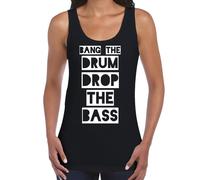 Botto Il Tamburo Goccia Il Bass Giungla Donna Canotta Maglia - Rave Giungla